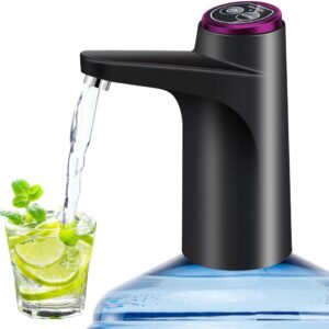 USB Charging Water Bottle Pump for 5 Gallon Bottles - Automatic Drinking Water Dispenser for Universal 3-5 Gallon Bottles