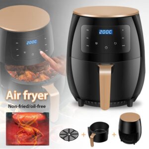 Air Fryer Black 6L Multifunctional Digital Touch Air Fryer,Air Fryer Black (2400, Watts)