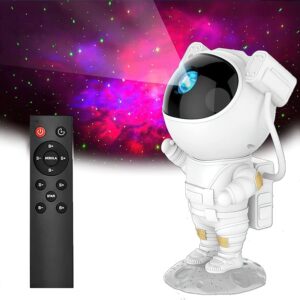 Astronaut Galaxy Star Projector Night Light | Astronaut LED Lamp with Timer & Remote